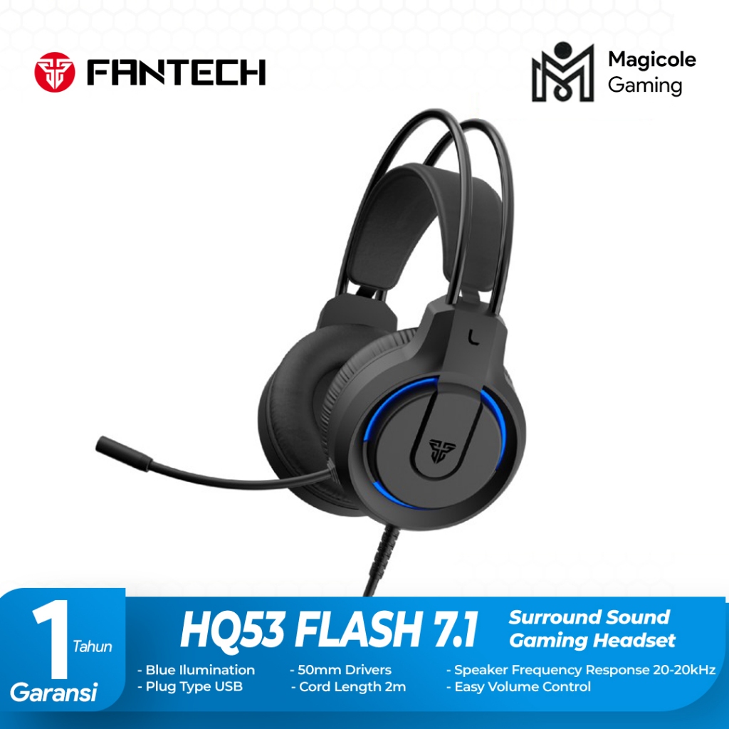 Fantech HQ53 Flash 7.1 Surround Sound PC Gaming Headset