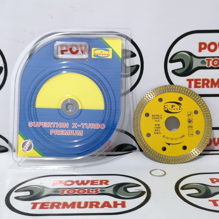 

Diamond Wheel Turbo 4" 1.3 mm Super Thin Tipis Mata Potong Keramik