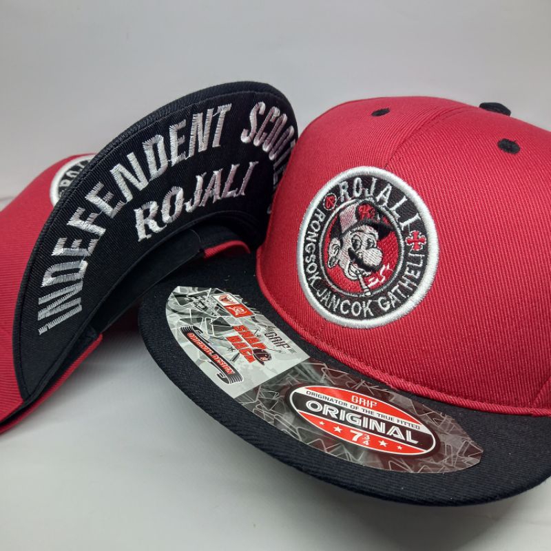 topi snapback rojali