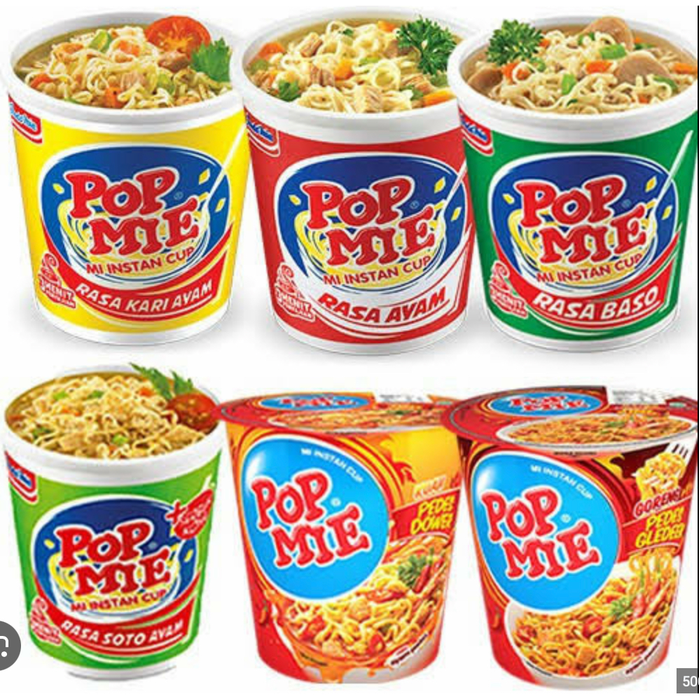 

pop mie instan varian rasa