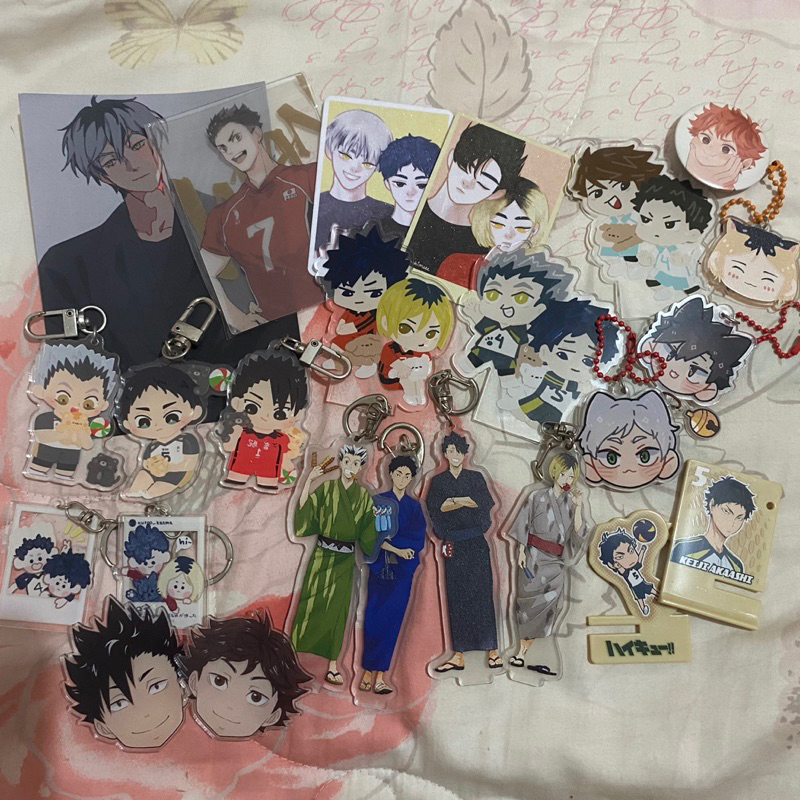 preloved haikyuu merch bokuakakuroken merch (baca deskripsi)