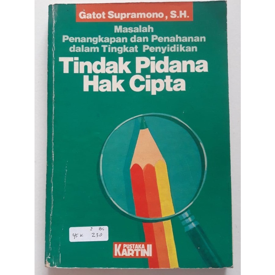 Buku Tindak Pidana Hak Cipta