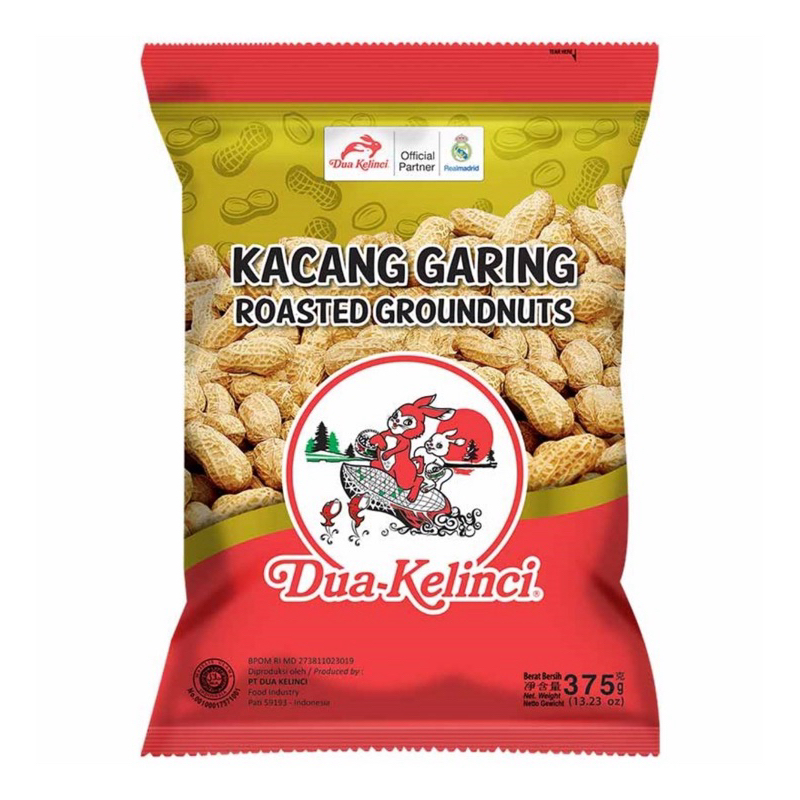 

Dua Kelinci Kacang Kulit Garing 370 g