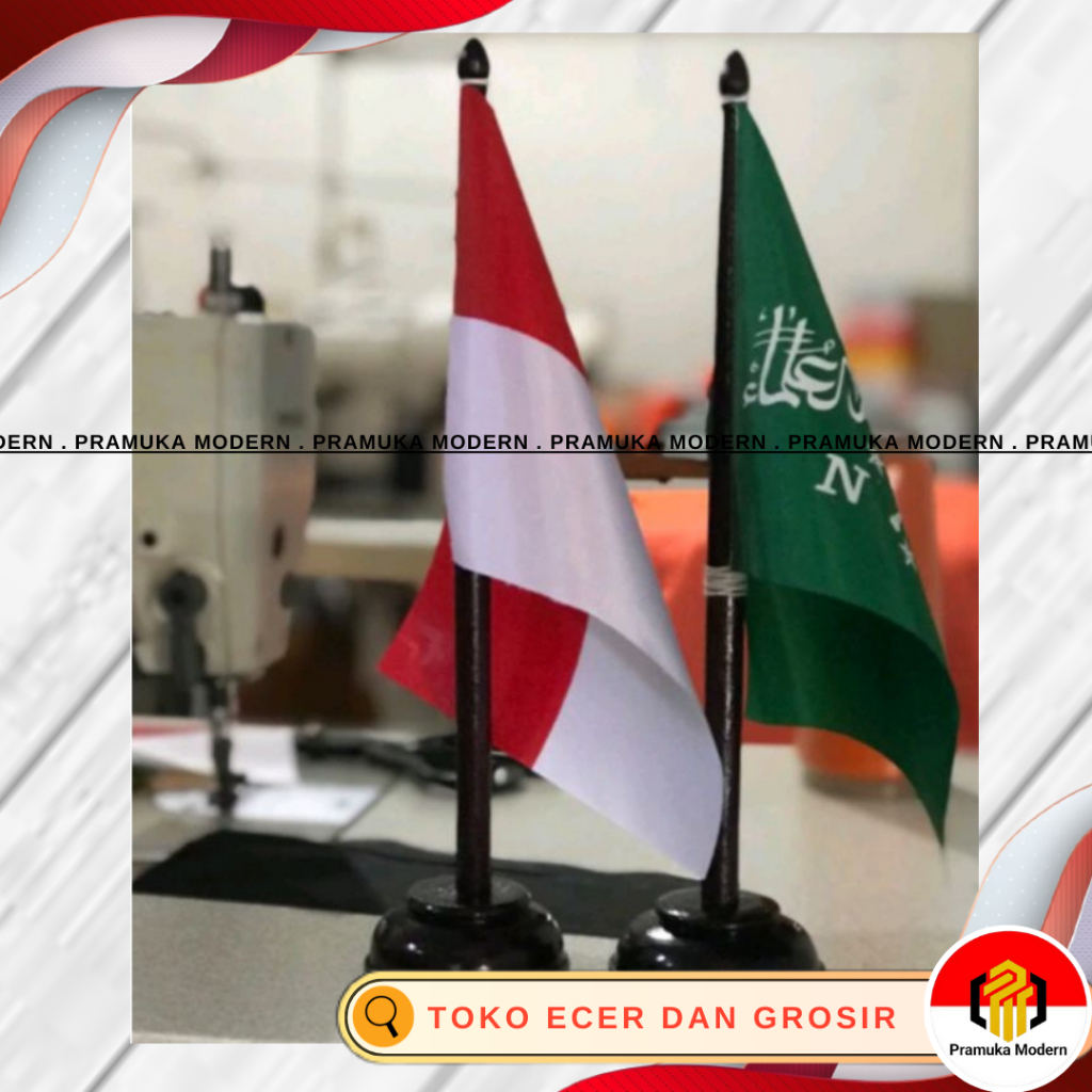 Bendera meja merah putih / bendera meja nahdlatul ulama / bendera meja NU