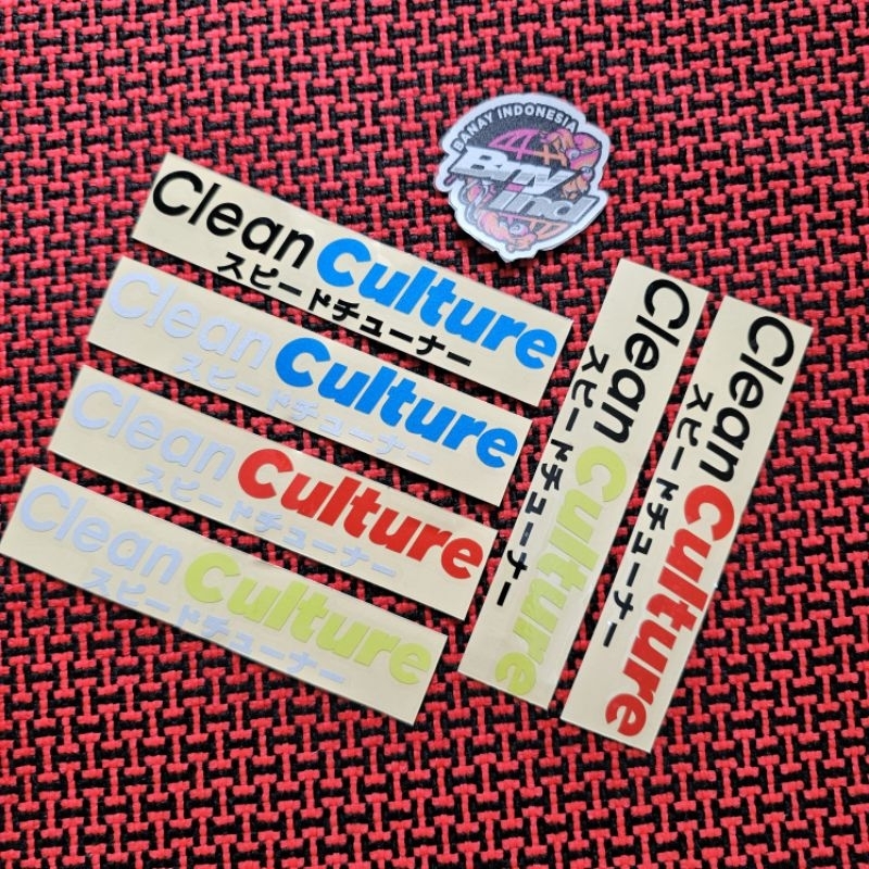 

Sticker Stiker Clean Culture Cutting