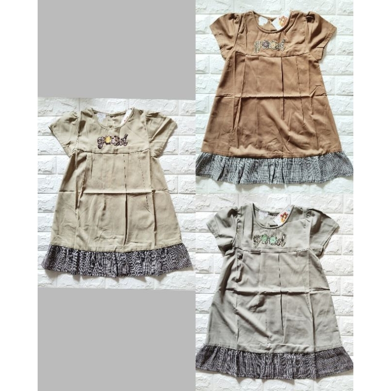 Dress anak usia 5-6 tahun / baju anak perempuan Good Amena