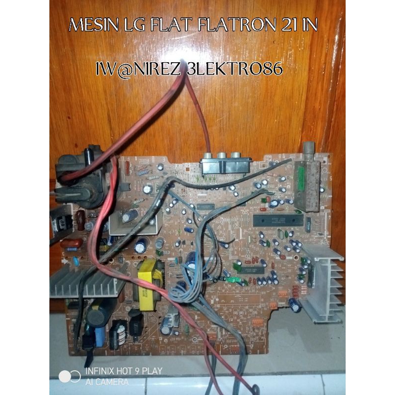 MESIN TV LG FLAT FLATRON SEMI 21 IN NORMAL SUDAH LULUS TES