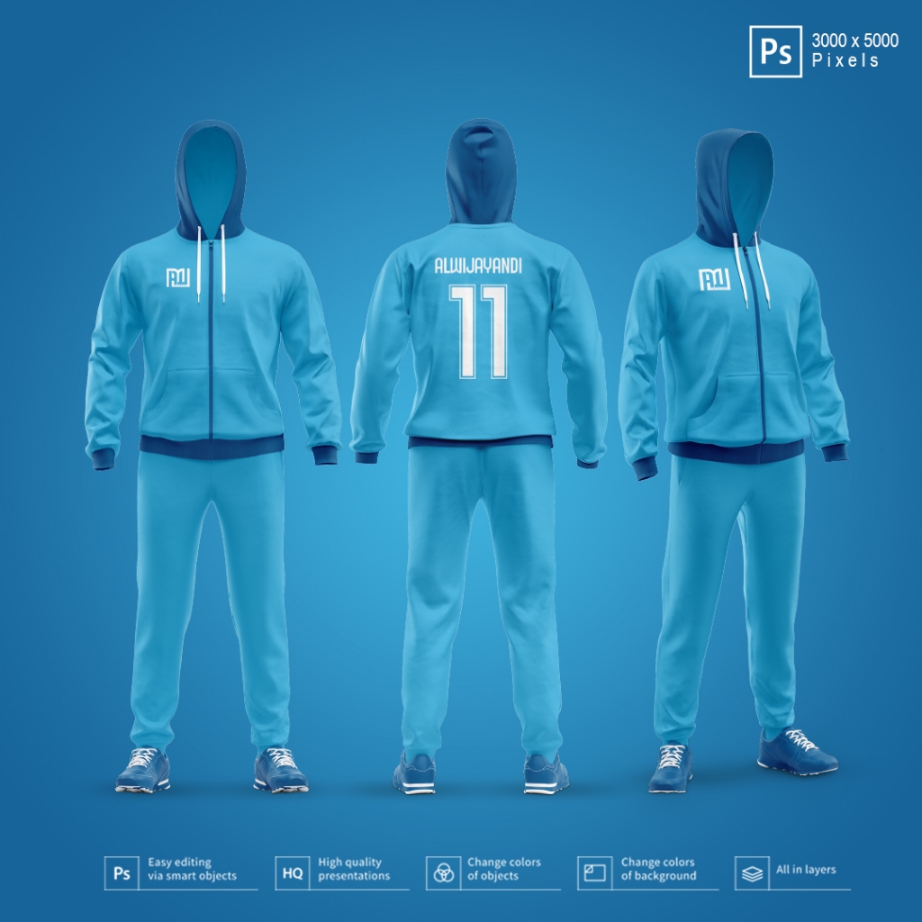 MOCKUP FULLKIT JAKET DAN CELANA TRAINING