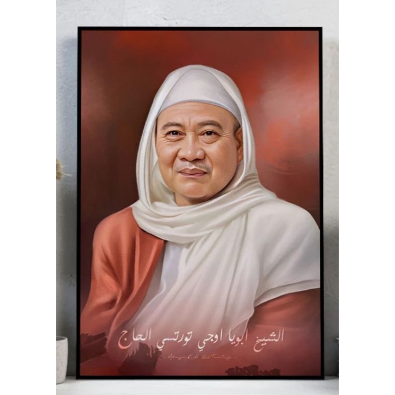 Foto lukisan Abuya Uci turtusi Cilongok / Abah Uci Ukuran 30×40 (A3)