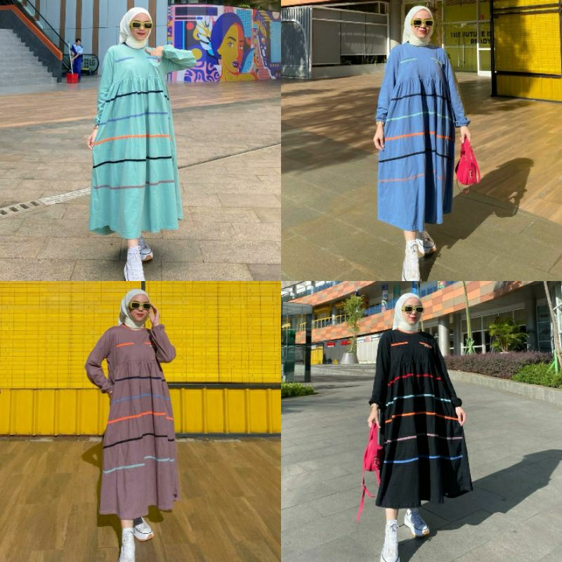 MIDI DRESS KAOS COMBAD BY DM3 CLOTH