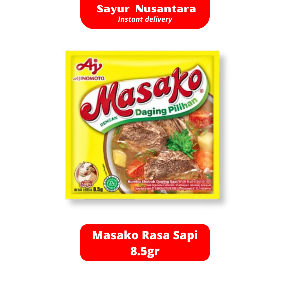 

Masako Sapi 8.5gr - Sayur Nusantara