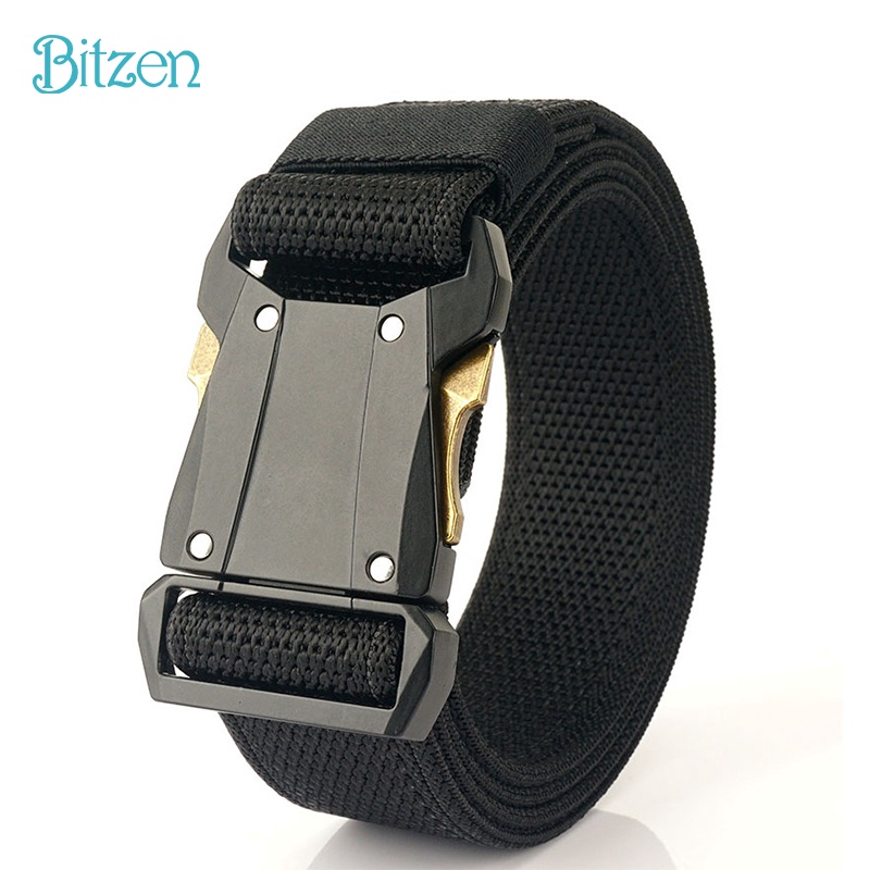 HOT Product Bitzen Sabuk Pria Elastikitas Weaving Masukkan Pinggang Taktis Nylon Sabuk Pria Eiger gr