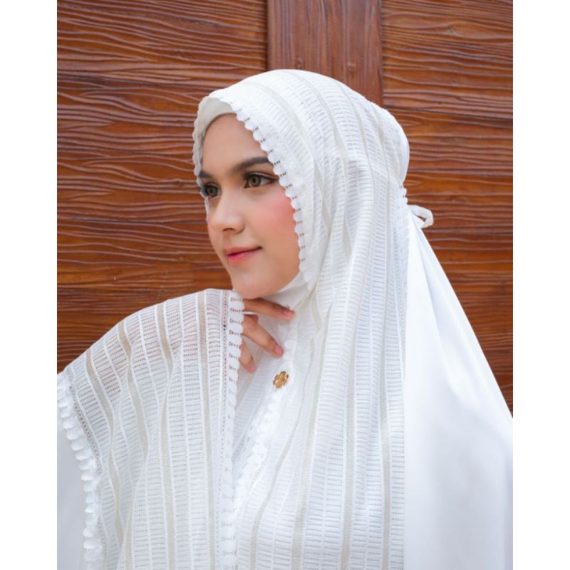 Mukena Premium silk MALAIKA / Mukena Dewasa / Mukena mewah
