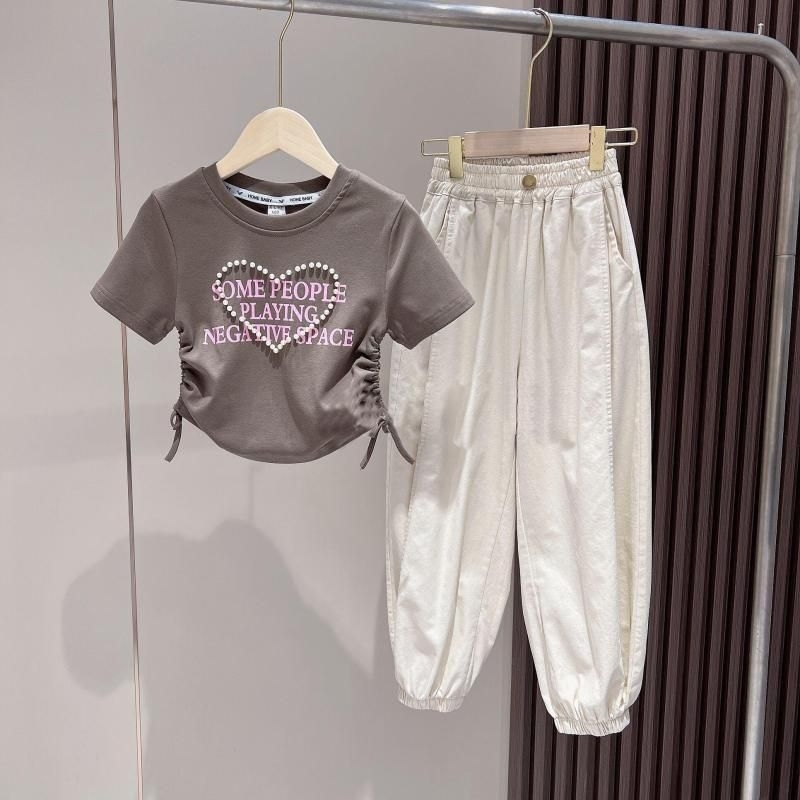 Baju Anak Setelan Tanggung / Baju Anak Setelan Crop Top / Baju Setelan Anak Cewek