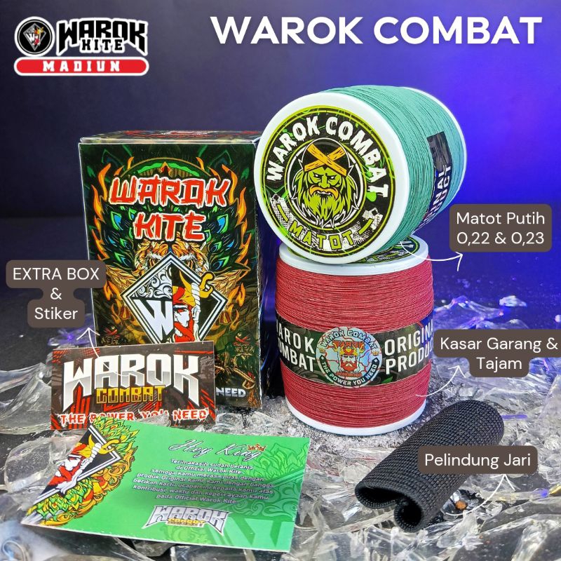 Gelasan Matot WAROK COMBAT Daily & Tournament Bhn Putih ( Kasar Garang Tajam)