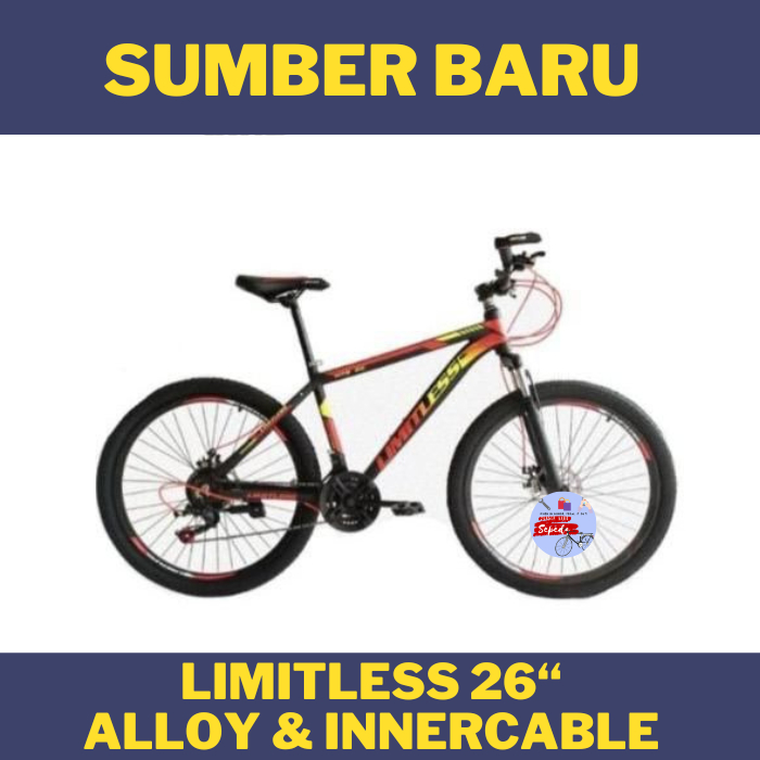 Sepeda Gunung Mtb Limitless 26" Bahan Alloy Innercable