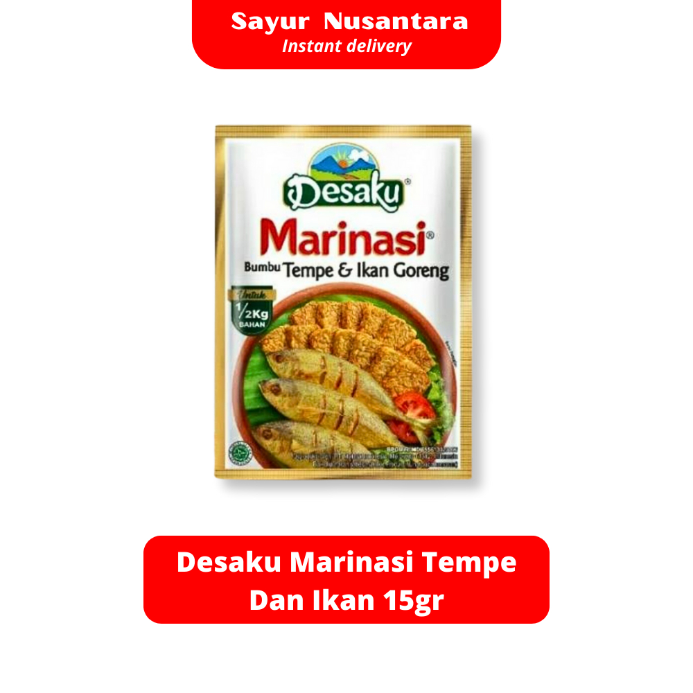 

Desaku Marinasi Tempe Dan Ikan 15gr - Sayur Nusantara