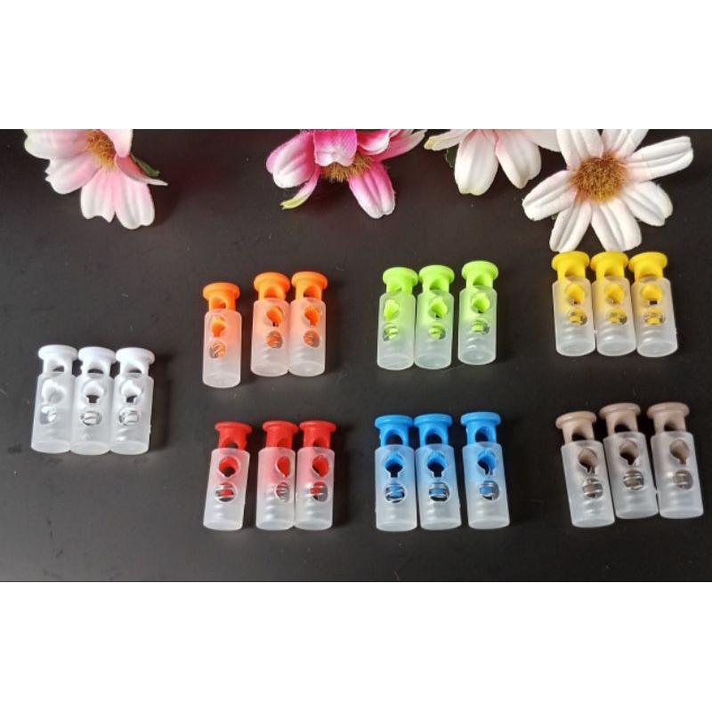10pcs Stopper Tabung Stopper Tali Stopper Botol Warna Stopper Tali Masker