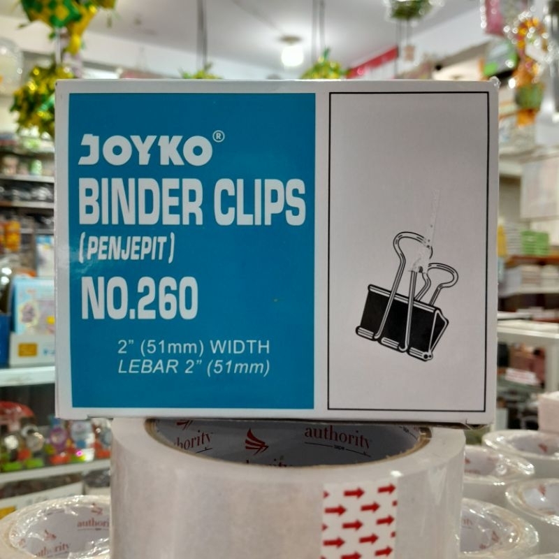 

BINDER CLIPS JOYKO NO.260 JEPITAN KERTAS