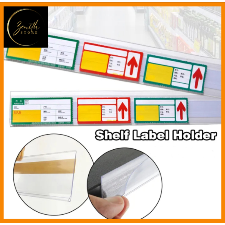 

Strip label harga transparant PVC Shelf label holder display label