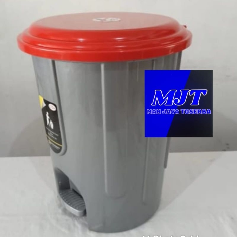 Tempat Sampah Bulat Injak 20 liter Abu Tong Sampah Injak Dustbin MPW