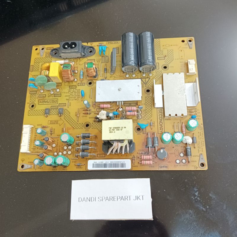 mesin tv led - power supply led tv Toshiba 40l2550vj - PSU tv - regulator tv - mesin tv led