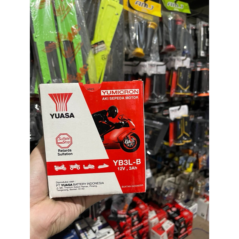 AKI Yuasa YB3LB Basah Rx King,Satria 2Tak