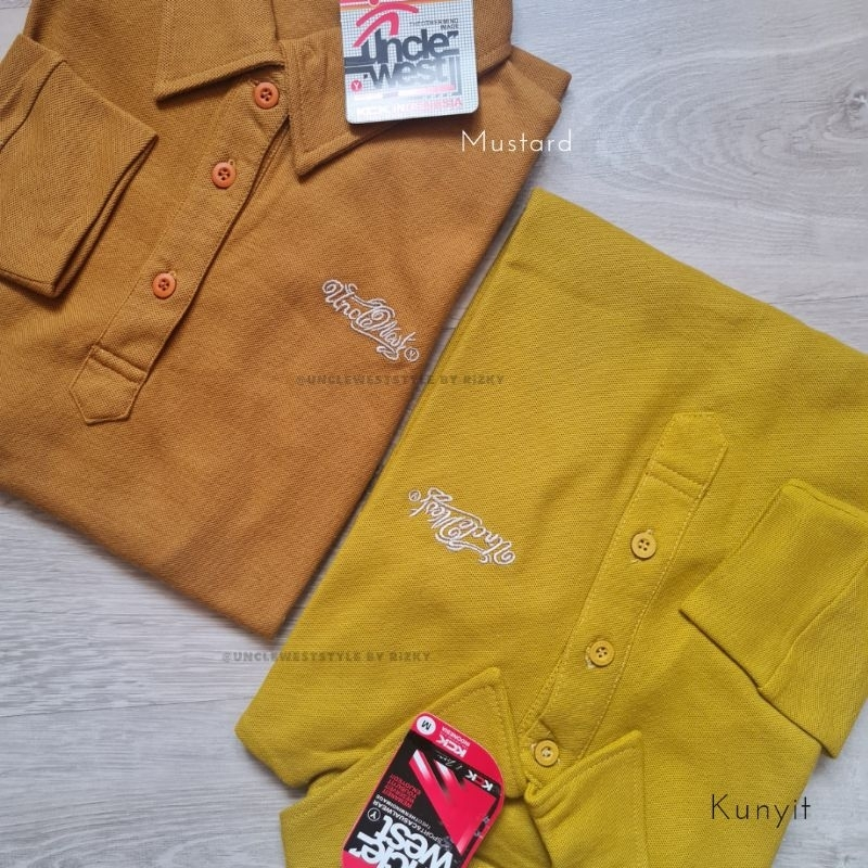 PAKAIAN TUNIK OLAHRAGA - TUNIK COMBY POLOS KUNYIT - UNCLEWEST STYLE - UNCLEWEST BY KCK - PAKAIAN OLA