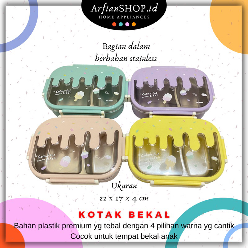 Kotak Bekal Anak / Kotak Makan Anak / Kotak Makan Estetik / Kotak Makan Lucu / Kotak Bekal Besar