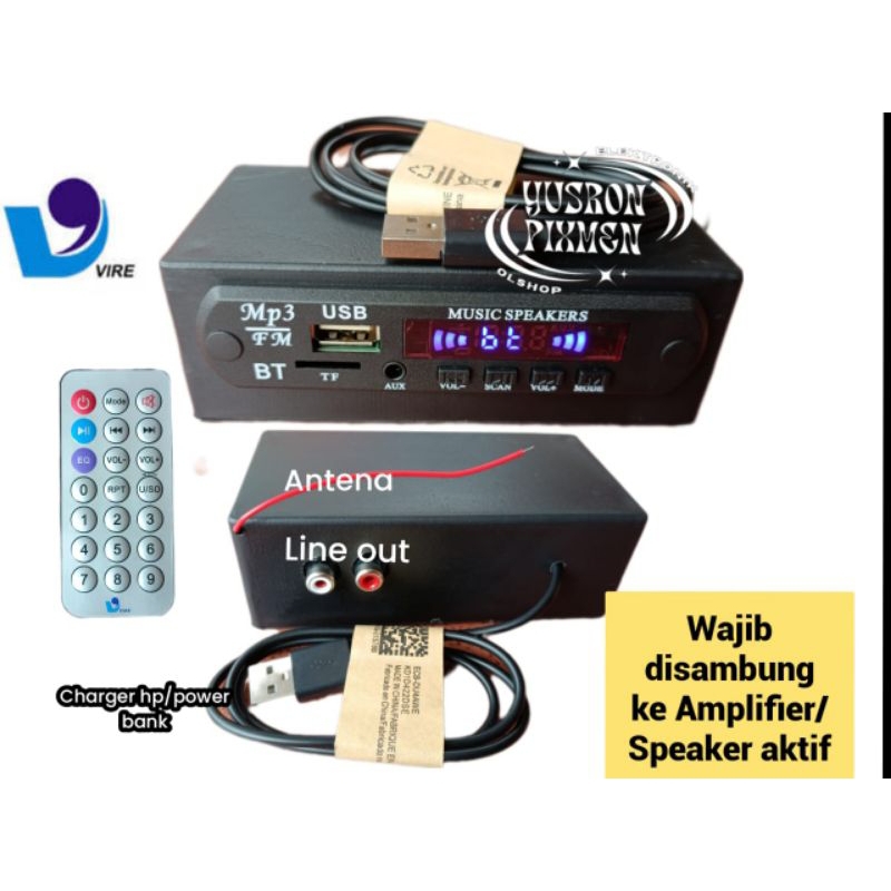 Rakitan Mp3 Bluetooth siap pakai USB