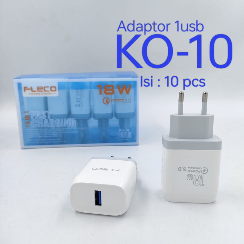 BATOK CHARGER FLECO KO-10 BIJIAN | KEPALA CHARGER