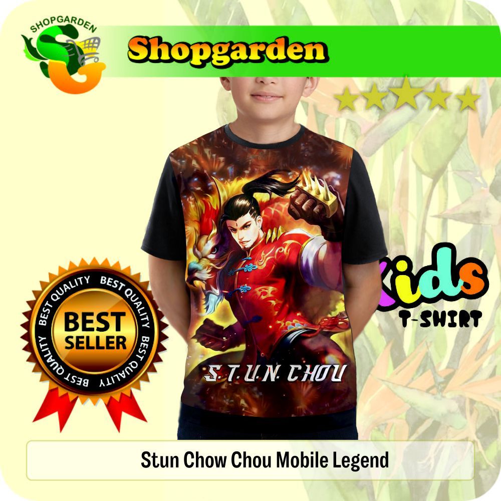 Kaos Anak Stun Chow Chou Mobile Legend Kaos Anak Laki-Laki Dan Perempuan Kaos Anak Murah | SHOPGARDE