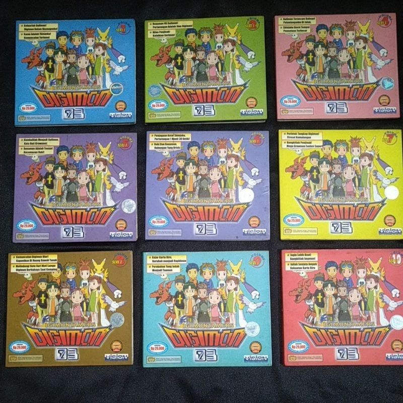 VCD Film Digimon Tamers Digimon 03  Vol 1 Sampai 11 Harga Satuan Original