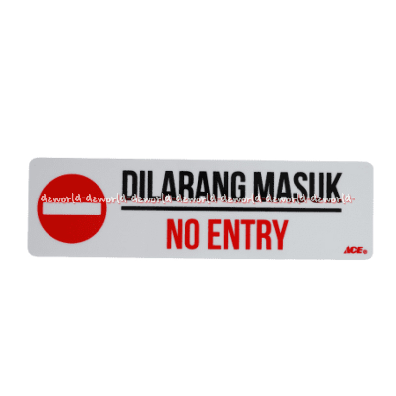 

Krisbow Sticker 7.5cm Anodized Acrilic Dilarang Masuk No Entry Akrilik 26cm Warna Putih Stiker Pemberitahuan Ditempel Didinding