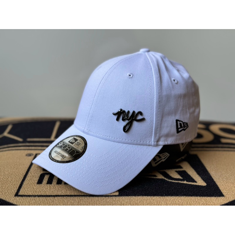 Topi New Era 9Forty NYC Metal Badge White Cap 100% Original Resmi