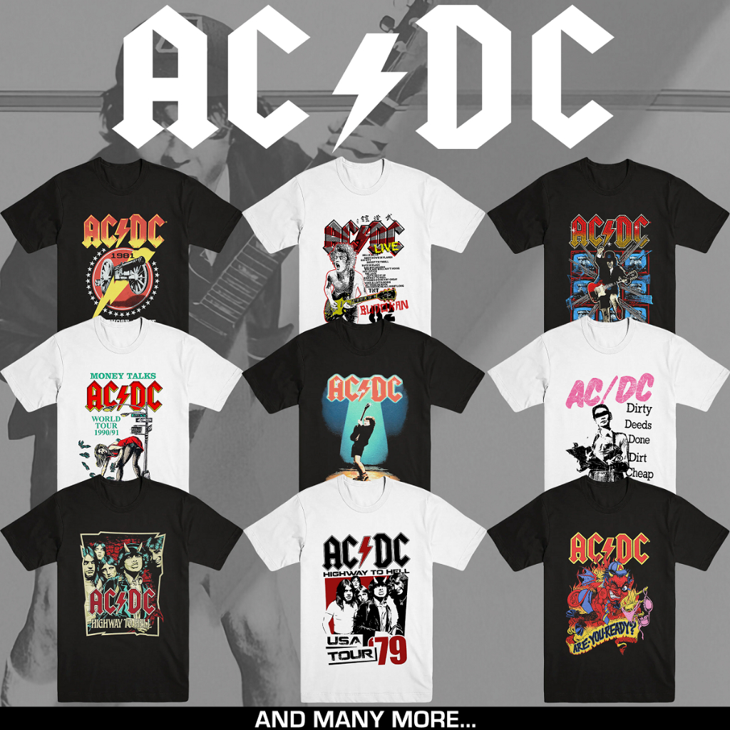 ACDC - AC/DC | T-SHIRT BAND | ROCK N ROLL | MERCHANDISE