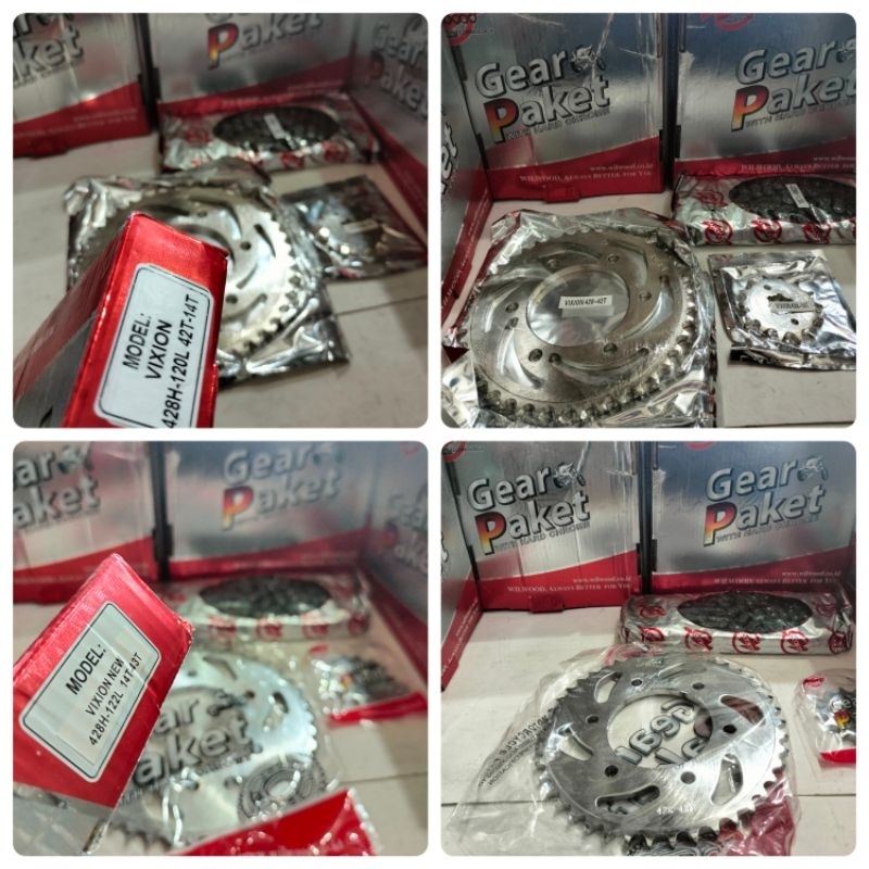 Gear Set Yamaha Vixion Old,Vixion New/Paket Gear Set Vixion New/Paket Gear Vixion New