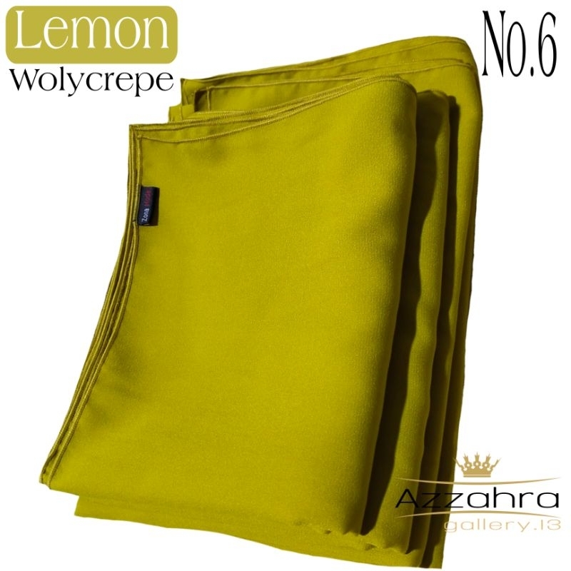 Hijab segi empat kuning lemon