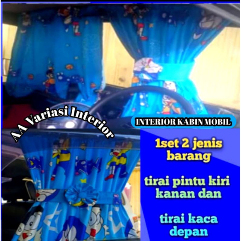 aksesoris tirai kaca depan mobil 1set Tirai jendela pintu mobil Truk Hino Fuso