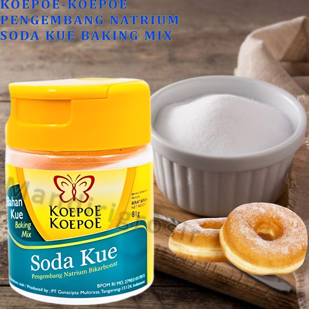

Soda kue Pengembang Natrium * Koepoe-Koepoe * Baking Soda * 81gr