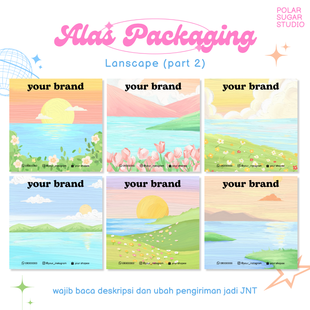 

[LANDSCAPE] Alas Packing Gelang Cincin Gift Aesthetic - Kertas Packaging Free Plastik Opp