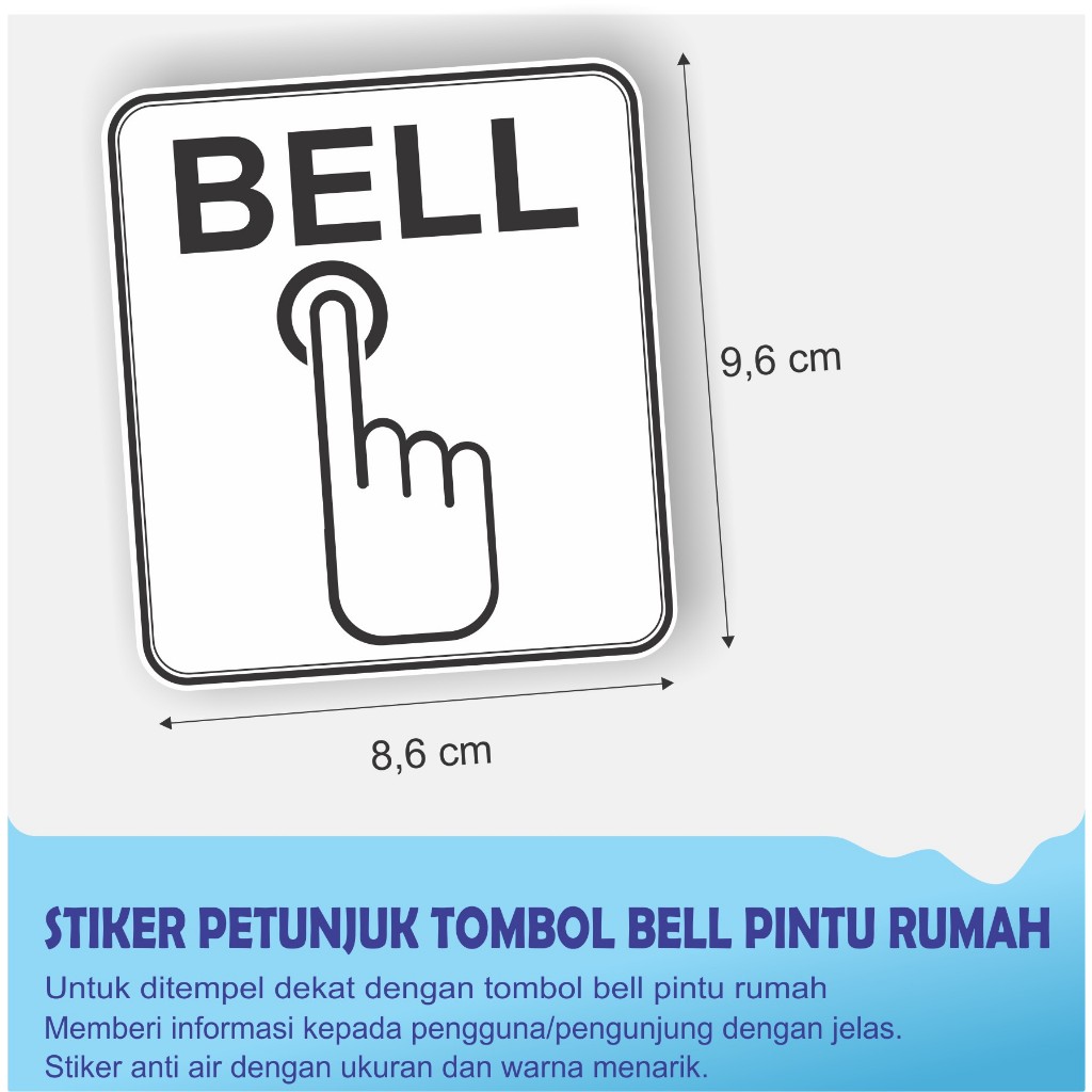 

STIKER PENUNJUK TOMBOL BELL DI RUMAH