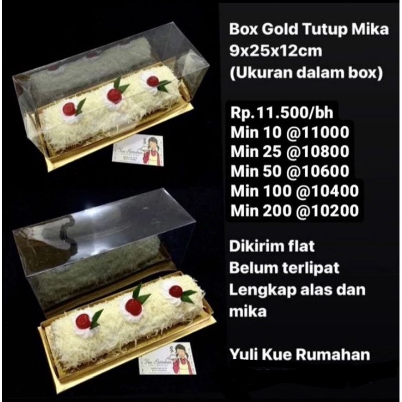 

Box Gold Tutup Mika 9x25x12cm (Ukuran dalam box)