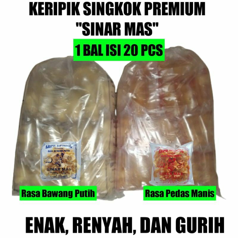 

1 BAL ISI 20 KERIPIK SINGKONG SINAR MAS PREMIUM TANPA BAHAN PENGAWET