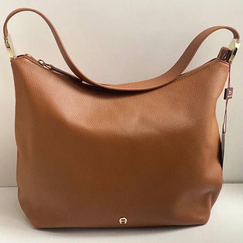 Tas Aigner Roma Medium Hobo Bag Cognac