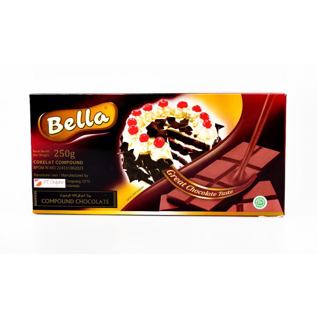 

Bella Cokelat Batang Dark Chocolate (Cokelat Compound) 250gr