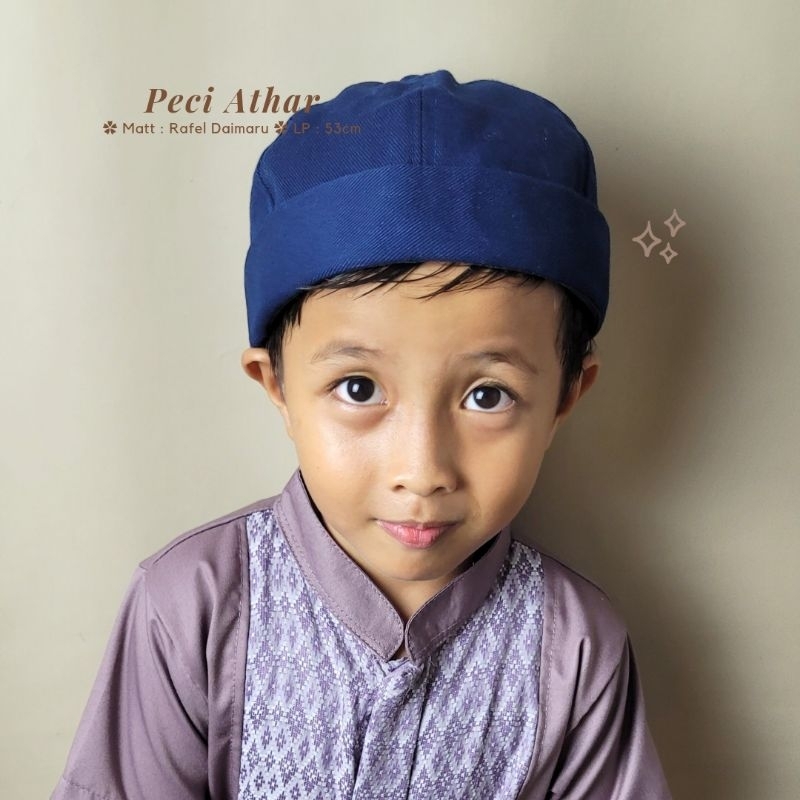 BROTHERS KIDS WEAR - PECI ATAHAR SONGKOK ANAK TOPI ANAK PECI ANAK MUSLIM PECI BUNDAR ANAK PECI UAS