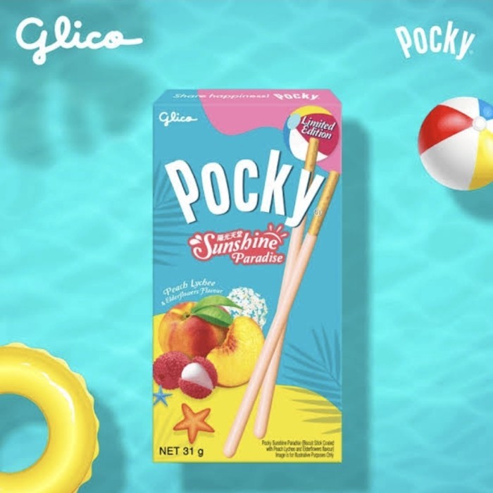 

GLICO POCKY SUMMER PARADISE PEACH LYCHEE 29GR