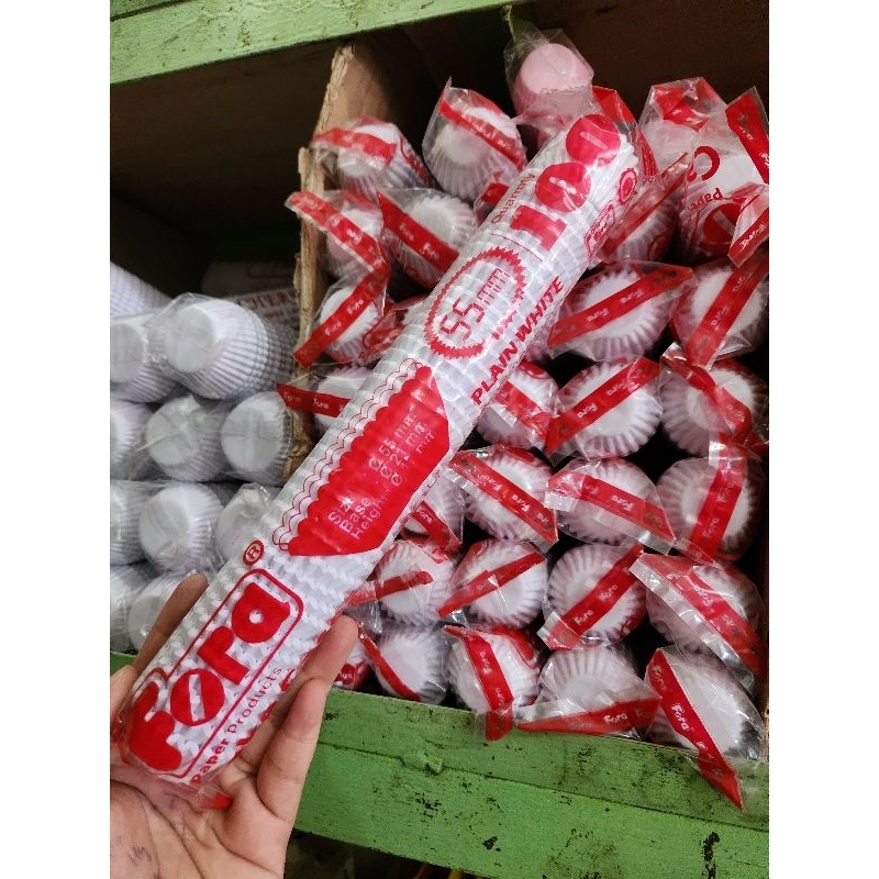 cake case fora putih polos / cup nastar 5.5cm