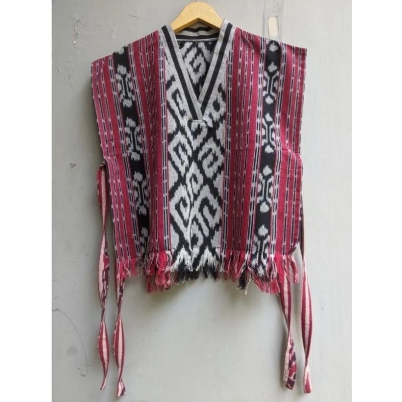 READY STOK ROMPI TENUN SIMA ALBA VEST ETNIK-OUTER ETNIK ROMPI MOTIF TORAJA NTT